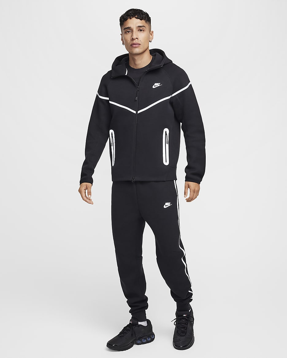 Grey and black nike tech fleece joggers sale